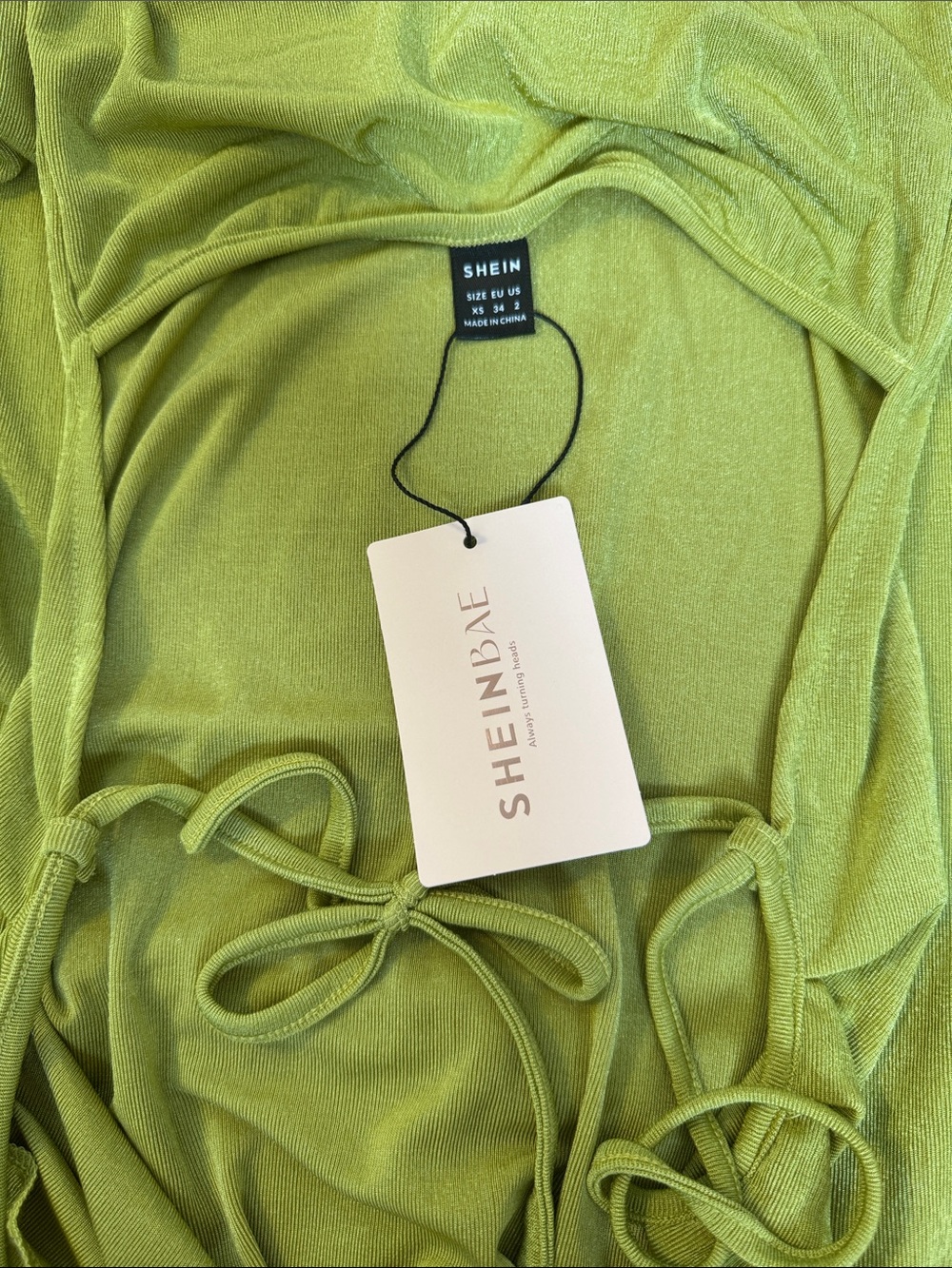 SHEIN Lime Green dress - Picture 3 of 3